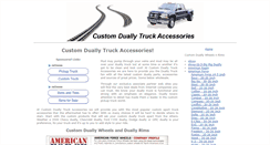 Desktop Screenshot of customduallytruckaccessories.com