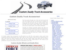 Tablet Screenshot of customduallytruckaccessories.com